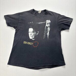 Vintage Don Henley End of Innocence Concert Tour Shirt Black M/L (Tag XL) 80s